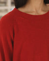 BASERANGE 25 Autumn/Winter Sweater France BAS-PUSOS-RC-AU25-MELOGRANO RED
